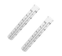 ifundom 2 pièces Pluviomètre Verre Lot de Tubes à Fond Plat avec Échelle pour Mesure Précise des Précipitations Plein Air Jardin Agriculture