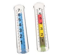 ifundom 2 Pièces Pluviomètre Verre pour Jardin et Agriculture Tube de Remplacement Résistant Aux Rayures Mesure Précise des Précipitations pour Arrosage Extérieur