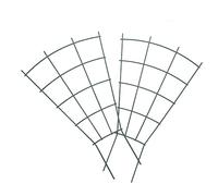 ifundom 2 Pièces Pôle de Soutien à l'image d'escalade poteaux Treillis pour Plantes grimpantes d'extérieur Grand Support d'escalade pour orchidées Treillis de Plantes en Pot Le Fer Vert