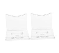 ifundom 2 Pièces Présentoirs Transparents pour De Tennis De Table Lot de Supports Acrylique Organisateurs pour Bureau Maison
