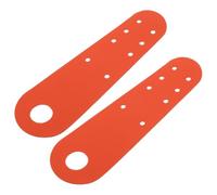 ifundom 2 Pièces Protection de Bout de Patins à roulettes en Cuir PU Orange, Légère et Solide, pour Jeunes Patineurs, Protège Efficacement l'usure