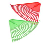 ifundom 2 Pièces Râteau de Jardinage Plastique Outil de Nettoyage pour Débris de Pelouse Pratique et pour Entretien des