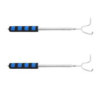 ifundom 2 Pièces Râteau Portable et Télescopique en Acier Inoxydable Manche Antidérapant Long et Lanière, pour Cueillir des Champignons en Pente Glissante et Forêt Plusieurs Styles