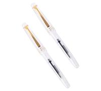 ifundom 2 Pièces Stylo-plume à Pinceau Transparent, Calligraphie Chinoise | Pointe Souple, Manche Long, Contrôle Précis des Traits, pour Cours D'art et Pratique sur Tissu Soyeux
