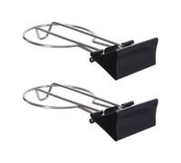 ifundom 2 Pièces Support de Tasse à Café à Pince en Acier Inoxydable avec Clip Longue Queue, Portable et Facile à Installer pour Bureau, Maison et Salle de Réunion
