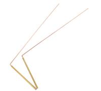 ifundom 2 pièces Tiges de Radiesthésie Cuivre Baguettes Sourcier Laiton Flexible pour Détection Eau Métaux et Esprit Design Bicolore Portable pour Exploration et Géobiologie