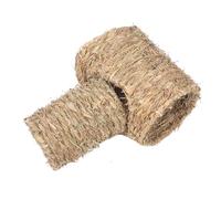 ifundom 2 Pièces Tunnel Paille Naturel pour Hamster et Petits Rongeurs Cachette Confortable et Escalade Kit de Tunnels pour Cages de Cochons Dinde et Gerbilles