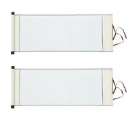 ifundom 2 Rouleaux de Papier à Dessin Calligraphie en Papier de Riz Blanc Semi-Absorbant Format Traditionnel pour Peinture et Art Calligraphique Rouleaux pour Usage Artistique et