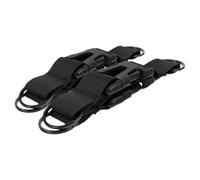 ifundom 2 Sangles de Voyage Noires Boucle à Trois Anneaux Sangles de Poitrine Réglables pour Paquet à Dos Attaches Polyvalentes pour Bagages et Paquet D’Extérieur Fixation Rapide pour