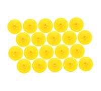 ifundom 20 Pièces Arc et Ventouse pour Enfants Arc à Ventouse Pointes de flèches extérieures ventouses Pointes de flèches d'entraînement Caoutchouc Jaune
