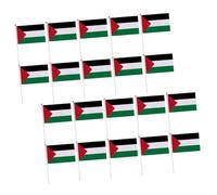 ifundom 20 pièces Drapeaux à Main Palestine Lot de Drapeaux Résistants pour Événements Sportifs Décoration Patriotique Intérieure et Extérieure