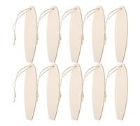 ifundom 20 pièces Lot de Décorations Suspendues Bois Planche de Surf à Peindre Ornements Nautiques DIY pour Bord de Mer et Décoration Murale Côtière