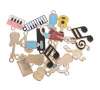 ifundom 20 pièces Pendentifs Note Musique Alliage Coloré Breloques Instrumentales pour Fabrication de Bijoux DIY Décoration Créative pour Bracelets et Colliers