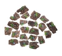 ifundom 20 Pièces Reptile Tank Background Bark Cork Platform for Terrarium Decor Natural Tree Bark for Lizards Snakes Turtles Versatile Climbing and Hide Scenery