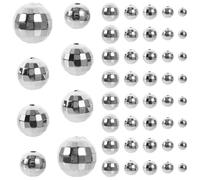 ifundom 200 Perles Rondes Boule Disco Assorties 12 MM 10 MM 8 MM et 6 MM Kit 200 Pièces pour Fabrication de Bijoux DIY Perles Décoratives pour Bracelets Colliers et Créations