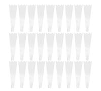 ifundom 200pcs Transparent Flower Sleeves Opp Plastic Single Stem Wrapping Bags With Delicate Star Pattern For Tulips And Floral Arrangements Suitable For Valentine's Day And Mother's Day