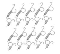 ifundom 20pièces Crochet à Ressort pour Porte De Cage Multi-Usage Fixation Sécurisée pour Cage à Lapin Oiseau Caille Et Petite Faune Convient Aux Portes Gauche Et Droite Et Facile à Ouvrir