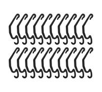ifundom 24 Clips en Plastique Noirs pour Cage en PP, Fixation Sécurisée pour Cage à Lapin et Hamster, Accessoires DIY pour Assemblage et Voyage