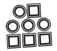 ifundom 24 pièces Anneaux Alimentation Poissons Flottants Ensemble Anneaux Ronds et Carrés pour Aquarium Eau Douce et Salée Support Plantes Flottantes et Mangeoire Betta