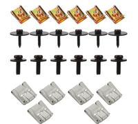 ifundom 24 pièces Clips et Vis de Fixation pour Cache Sous Moteur Protection Sous Couvercle Anti-splash Kit pour Garde-boue Remplacement pour Voiture Couleurs Aléatoires Couleur Aléatoire