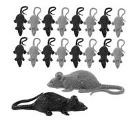 ifundom 24 Pièces Imitation Rats Realistic Plastic Fake Mice for Halloween Pranks and Party Decorations Creepy Animal Props