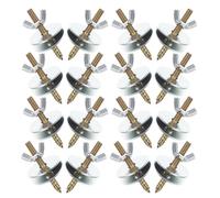 ifundom 24 Vis M6X50 en Acier Inoxydable Rondelles et Écrous pour Cages à Oiseaux - Kit de Fixation Complet pour Perchoirs et Accessoires - Pièces de Réparation Universelles pour Cages