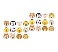 ifundom 24feuilles Stickers Pour Autocollants Mois Animaux Pour Capturer Les Jalons De Votre Né Décalcomanies Auto-adhésives Pour Album Photo