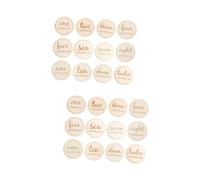 ifundom 24pièces Cartes De Naissance Garçon Fille Mois Accessoires Photo Créatifs Pour Célébrer Les Jalons De Garçon Fille Avec Designs Adorables