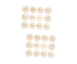 ifundom 24pièces Cartes De Naissance Garçon Fille Mois Accessoires Photo Créatifs pour Célébrer Les Jalons De Garçon Fille avec Designs Adorables