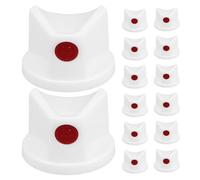 ifundom 25 Pcs Bouchons de Buse pour Bombe Aérosol Blancs, Accessoires PE Étanches Pulvérisation Uniforme pour Projets DIY et Usage Domestique