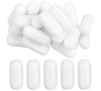 ifundom 25 Pièces Barreau Agitateur Magnétique Blanc Ptfe pour Mélange | Stirring, Faible Friction et Usure, Usage en Solutions et Recherches Biologiques, Forme Individuelle