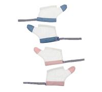ifundom 2paires Gants Anti-sucette Réglables Pour Garçon Fille De Gants De Protection Pour Empêcher La Succion Des Doigts Modèles Thumbs Avec Points Rouges Et Respirant Pour Garçon