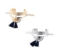 ifundom 2pcs Accessoires pour Cheveux en Alliage Vintage Surface Polie Lisse, Manchette Chignon Délicate et Élégante pour Femmes Lors de Dîners ou Danses