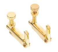 ifundom 2pcs Accordeur Fin de Cordes pour Violon 4/4-3/4 en Acier Inoxydable Or, Réglage Facile, Accessoires pour Violon Universels