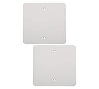 ifundom 2pcs Cache-prises pour Prises Électriques en Acier Inoxydable, Plaque de Recouvrement de Plafond Compacte et Facile à Installer, Dissimule les Défauts du Plâtre