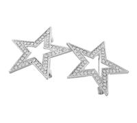 ifundom 2pcs Épingles en Alliage Forme Pentacle Argenté, Accessoires Décoratifs pour Vêtements et Paquet à Dos, Accessoire Élégant pour Mariage et Tenue Quotidienne