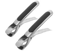 ifundom 2pcs Pince pour Plat Chaud en Acier Inoxydable Antidérapante et Anti-brûlure Confortable Cuisine et Restaurant, pour Saisir Bols et Assiettes