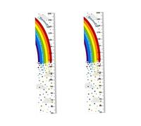 ifundom 2pièces Autocollant De Hauteur Amusant Pour Garçon Fille Décoration Murale Réutilisable Avec Personnages De Dessins Animés Stickers Pour Chambre Garçon Fille Et Salle De Bain