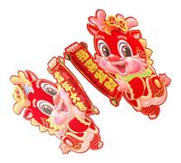 ifundom 2pièces Autocollants De Porte Dragon Pour Décoration Du Nouvel An Chinois Stickers De Printemps Festifs Avec Motifs Adorables Pour Embellir Votre Maison Et Jardin Décoration De