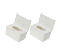 ifundom 2pièces Boîte à Lingettes Humides Réutilisable Distributeurs Pratiques Pour Lingettes Conteneur De Rangement Léger Et Portable Pour Usage Intérieur Et Extérieur