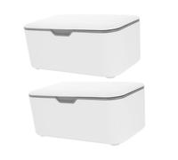 ifundom 2pièces Boîte à Lingettes Réutilisable Pour Contenant De Rangement Distributrice Boîte De Lingettes Rechargeable Pour Salle De Bain
