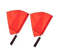 ifundom 2pièces Drapeau De Signalisation Lot De Drapeaux Arbitre Match Drapeaux à Agiter Pour Soutien Des Pilotes Signalisation Sportive