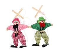 ifundom 2pièces Marionnette Bois Pirate Jouet Interactif pour Garçon Fille Marionnette à Ficelles Et Créative Jeu Intérieur Parent-garçon Fille Drôle Bois Naturel