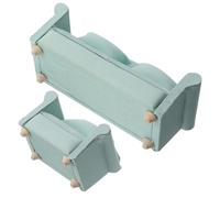 ifundom 2pièces Miniature Tissu Lot de Fauteuils pour Maison De Poupée Décoration De Salon Miniature Meubles De Jeu Réaliste