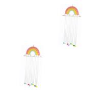 ifundom 2pièces Organisateur Mural De Barrettes Et Accessoires Capillaires Arc-ciel Pour Chambre De Fille Rangement Pratique Pour Pinces Et Bandeaux Décoration Murale Charmante