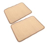 ifundom 2pièces Tapis à Griffer Sisal pour Chat et Lapin Protection Meuble Support Hygiène Dentaire et Tapis de Couchage pour Animal