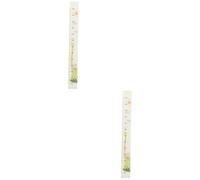 ifundom 2pièces Toise Décorative Longue De Pour Autocollant Amovible Forme De Dinosaure Règle De Mesure De Colorée Et Ludique Pour Chambre