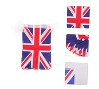 ifundom 3 Guirlande Drapeaux Britanniques Polyester Décoration Portable pour Jardin et Clubs Bannière Fanions Réutilisable pour Ambiance Festive