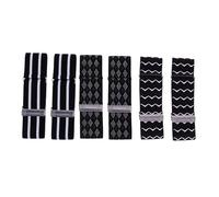 ifundom 3 Paires Brassards Élastiques Ajustables pour Chemise Lot de Motifs Noirs et Blancs Unisexes Extensibles et Durables pour Manches Longues Accessoires Pratiques et Élégants