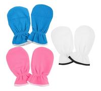 ifundom 3 Paires Mitaines de Soin des Mains la Paraffine en Polyester Doublure Douce, Hydratantes et Exfoliantes, pour Usage à Domicile et Protection Renforcée